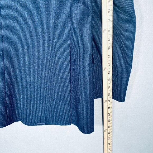 Vintage Yves Saint Laurent Blazer Mens 42R Blue Wool Sport Coat Jacket France - Picture 14 of 14